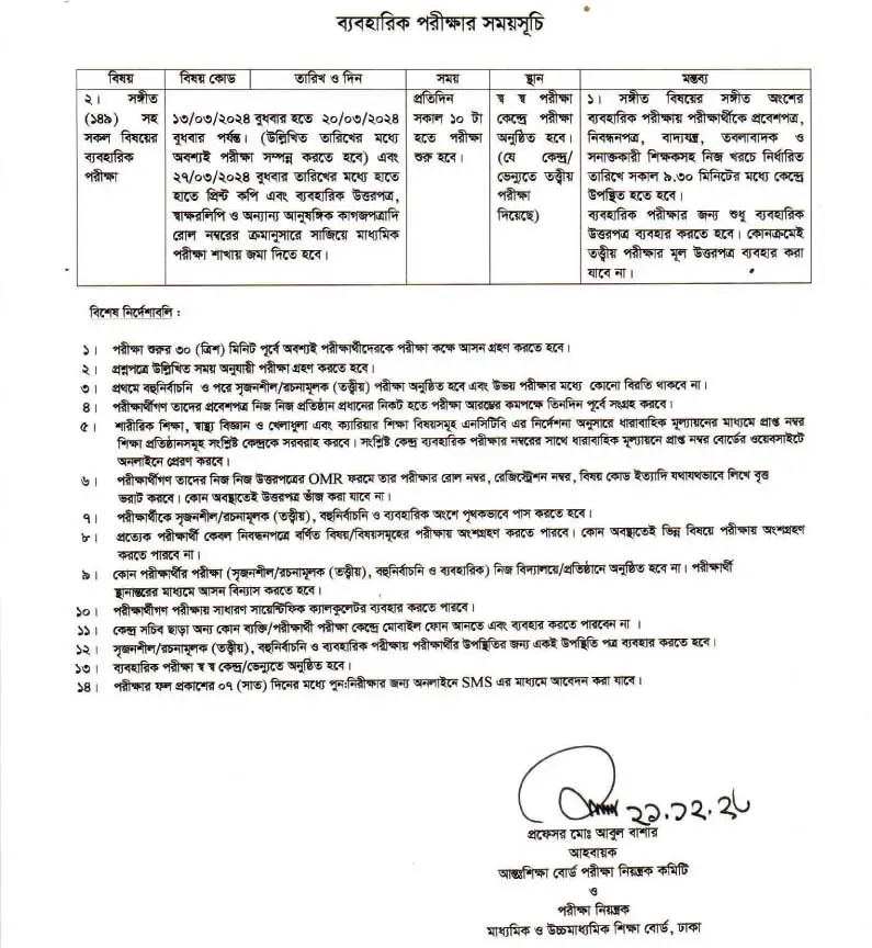 SSC Practical Test Routine 2024